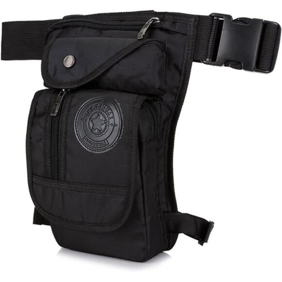 Nylon Drop Leg Bag Hiking Waist Pack for Men Women Tactical Motorcycle Bike